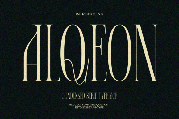 Alqeon: A Display Font That Balances Modernity and Quiet Elegance