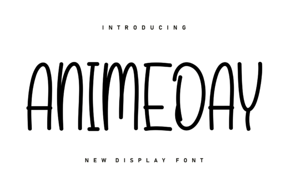 Animeday: A Handwritten Display Font That Connects