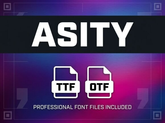 Asity: A Bold Display Typeface for Confident Brand Identities