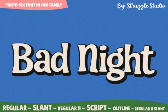 Bad Night: A Retro-Funky Display Font That Makes Your Brand Stand Out