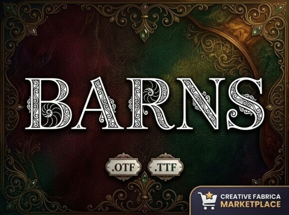 Barns: A Display Typeface with Victorian Grace