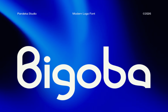 Bigoba: A Sleek Display Typeface for Modern Web Brands