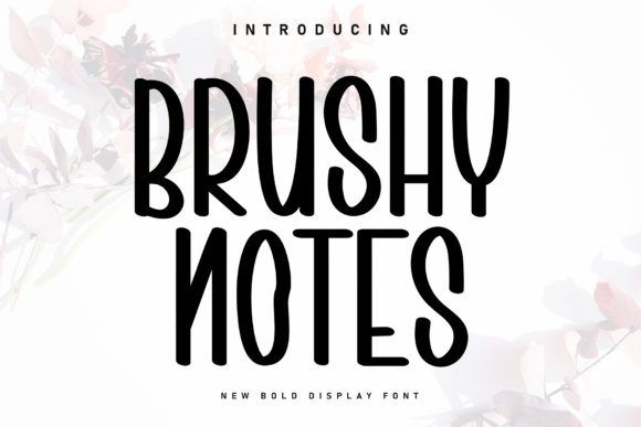 Brushy Notes: A Handwritten Display Font for Editorial Warmth