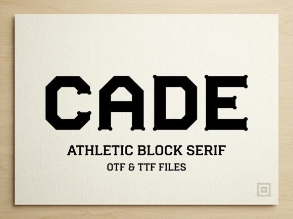 Cade: A Bold Display Font for Digital Brand Moments