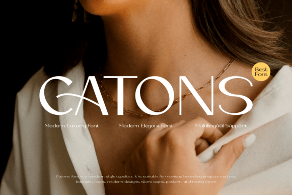 Catons: A Display Font That Elevates Campaign Headlines