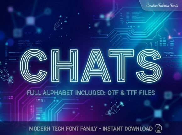 Chats: A Display Typeface That Makes Your Brand Feel Connected & Confident