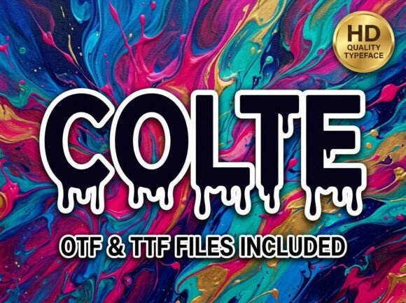 Colte: A Bold Display Font for Creative Brand Identities