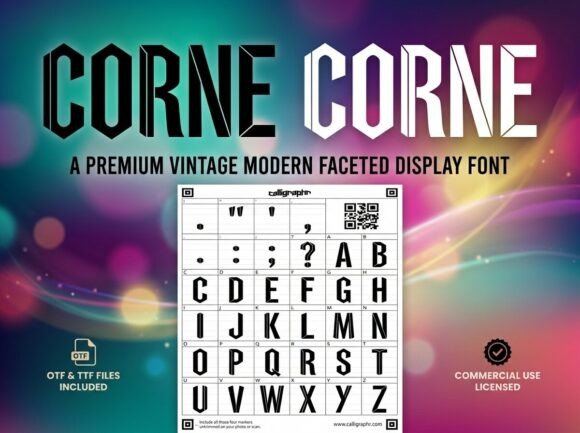 Corne: A Premium Display Font for Sharp Digital Identity