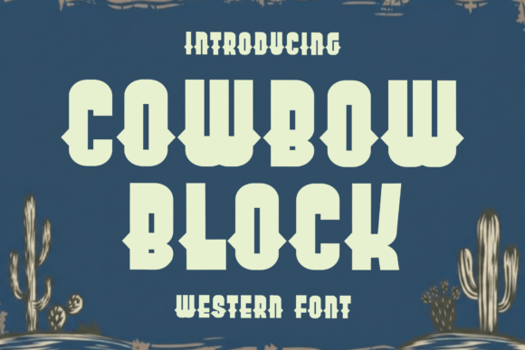Cowbow Block: A Warm, Playful Display Font for Handmade Brands