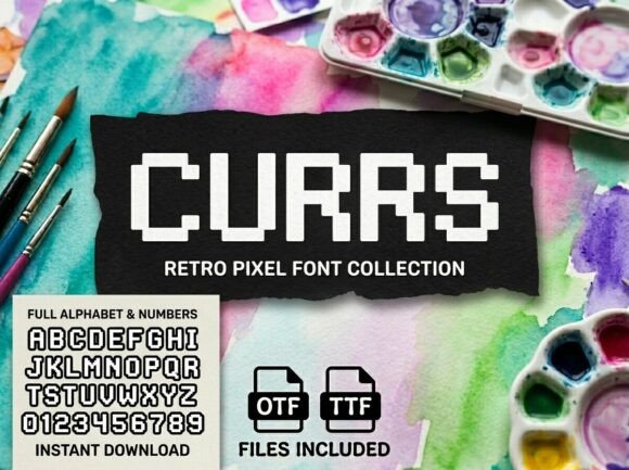 Currs: A Retro Pixel Typeface That Anchors Editorial Joy