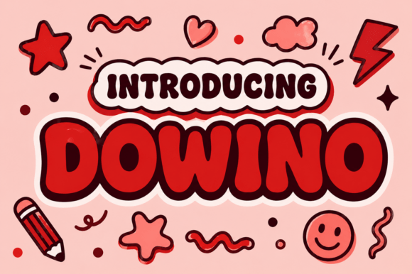 Dowino: A Playful Display Font That Brings Joy to Branding