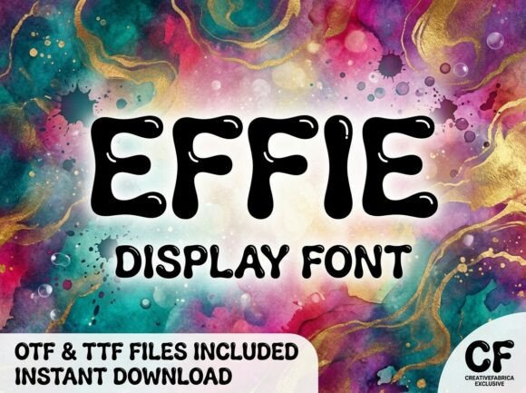 Effie: A Bold Display Font That Elevates Digital Branding