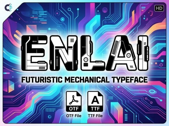 Enlai Display Font: Bold, Artistic & Made for Makers