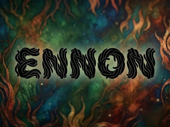 Ennom: A Display Font That Moves Like Hand-Drawn Ink
