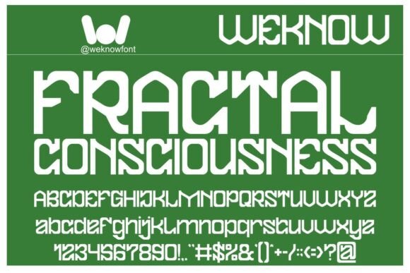 Fractal Consciousness: A Display Font That Makes Your Brand Feel Futuristic & Friendly