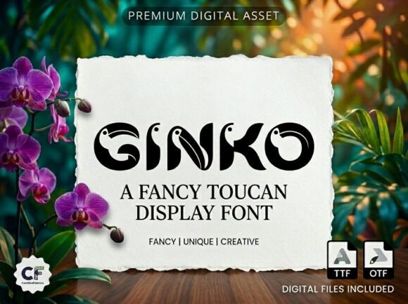Ginko: A Tropical Display Font That Elevates Campaign Visuals
