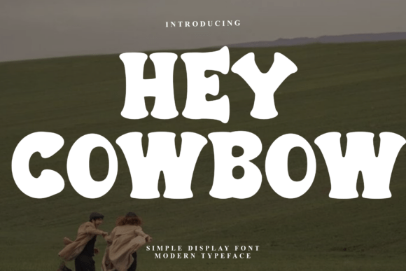 Hey Cowbow: A Festive Display Font for Holiday Campaigns
