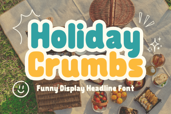 Holiday Crumbs: A Cheerful Display Font for Small Business Branding