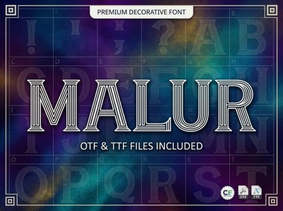 Malur: A Display Font That Commands Attention