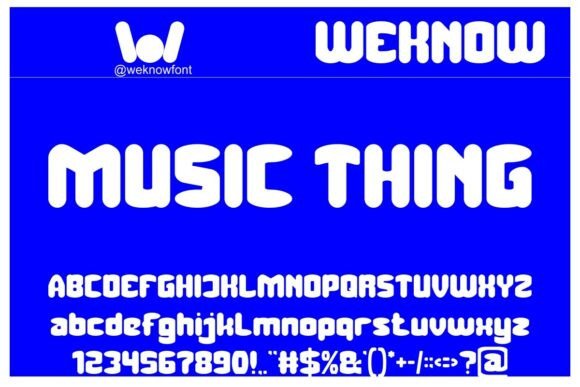 Music Thing: A Display Font with Warm Retro-Futuristic Charm