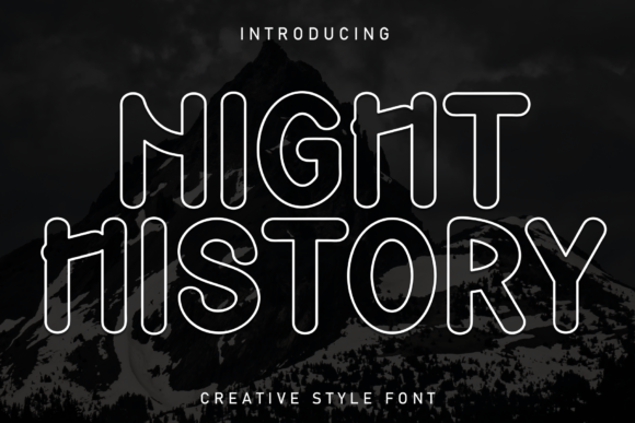 Night History: A Distinctive Display Font for Digital Branding