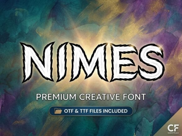 Nimes Display Font for Handmade Creators