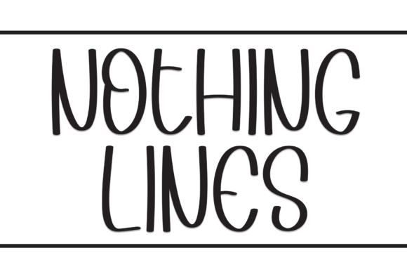 Nothing Lines: A Modern Display Font for Digital Branding