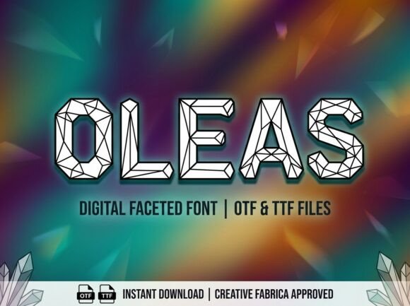 Oleas: A Crystalline Display Typeface for Scroll-Stopping Campaigns