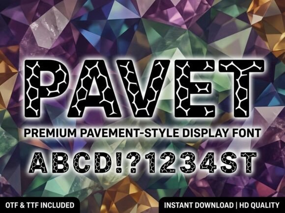 Pavet: A Display Typeface That Anchors Your Campaigns