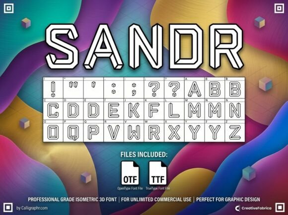 Sandr: A Display Typeface That Builds With Purpose