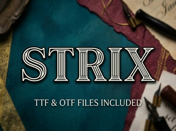 Strix: A Bold Display Font That Commands Attention