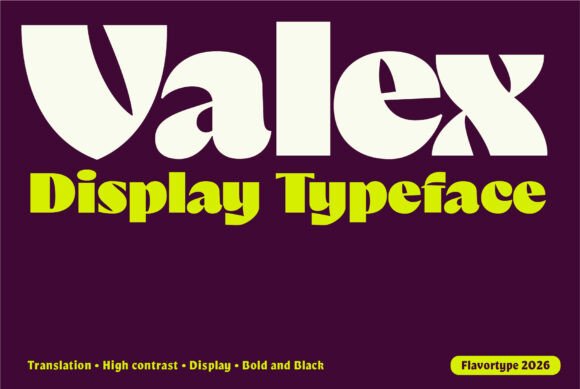 Valex: A Bold Display Typeface That Commands Attention Online